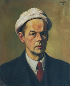 Autoritratto con cappello bianco