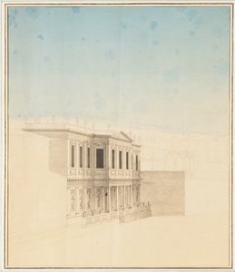 Veduta del padiglione Sultane Hadigé a Defterdar Bournou da Anton Ignaz Melling