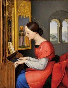 Santa Cecilia di Roma che suona l