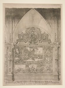 Nicchia ad arco decorata con ritratti e scene di genere da Anton Joseph von Prenner