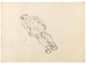 Anton Kolig Nudo maschile reclinato 1933 da Anton Kolig