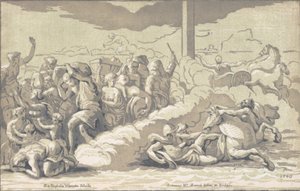 Gli Israeliti attraversano il Mar Rosso, ca. 1740 da Anton Maria Zanetti