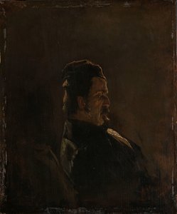 Ritratto di Pieter Frederik van Os, Pittore da Anton Mauve (signed by artist)