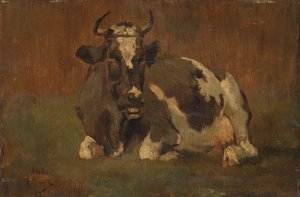 Mucca sdraiata