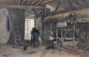 Faccende mattutine, c.1845-65 da Anton Mauve