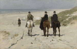 Passeggiata mattutina sulla spiaggia da Anton Mauve