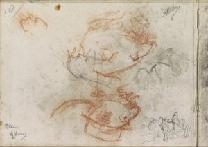 Cavallo e Carro e Teste di Uomini da Anton Mauve