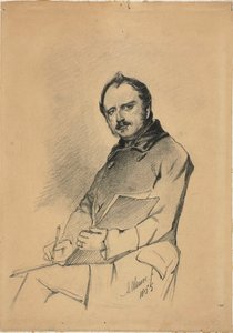 Ritratto di un uomo che scrive da Anton Mauve