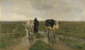 Pasto al pascolo da Anton Mauve