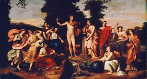 Apollo e le Tre Grazie, c.1750-60 da Anton Raphael Mengs