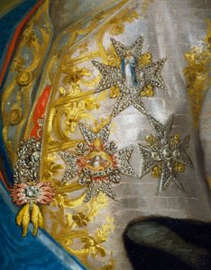 Ritratto di Don Luis Antonio Jaime de Bourbon, di Anton Raphael Mengs, (dettaglio), circa 1774