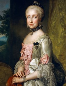 Ritratto di Maria Luisa di Borbone in occasione del suo fidanzamento da Anton Raphael Mengs