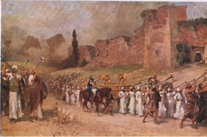 Le mura di Gerico cadono, da Hulbert