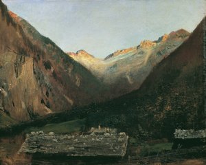 Sera a Prossau presso Gastein da Anton Romako