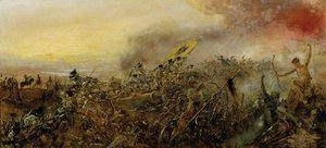 Principe Eugenio di Savoia nella battaglia di Zenta da Anton Romako