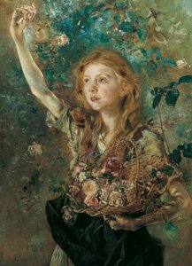 La raccoglitrice di rose da Anton Romako