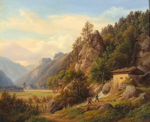Tedesco: Partie bey Frohnwies sulla strada da Lofer a Salfelden in Pinzgau