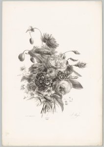Rose e altri fiori (serie Bloem en Fruit Studien, 10e aflevering) da Anton Weiss