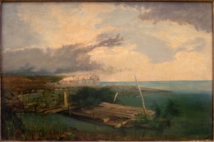 Legno e pietra sulla costa da Anton von Stadler