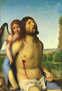 Il Cristo morto sorretto da un angelo da Antonello da Messina