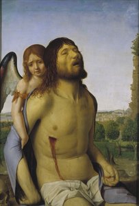 Il Cristo morto sorretto da un angelo da Antonello da Messina