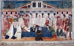 Vita di Santa Francesca Romana: La morte della santa da Antoniazzo Romano