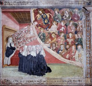 Vita di Santa Francesca Romana: La morte della santa dopo aver detto i Vespri, 9 marzo 1440