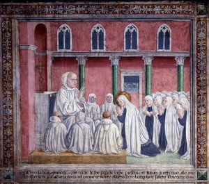 Vita di Santa Francesca Romana: La santa e le oblate si offrono all