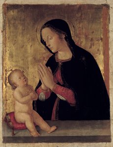 La Vergine che adora il Bambino Pala d