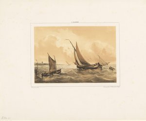 Barche a vela sul mare da Antonie Waldorp