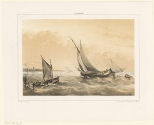 Barche a vela sul mare da Antonie Waldorp