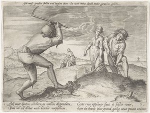 Livellamento del terreno da Antonie Wierix (II) (possibly)