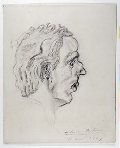 Ritratto del poeta Jacques Prevel (1915-1951) di profilo - 11 maggio