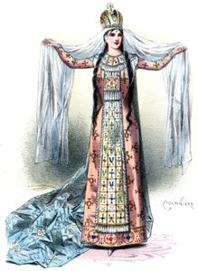 Massenet - Esclarmonde - Sibyl Sanderson, ruolo di Esclarmonde, prologo 1° tableau - Antonin-Marie Chatinière, 1889