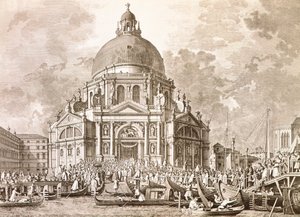 Festività ducali, Doge e Signoria di Venezia alla festa annuale della Madonna della Salute da Antonio (after) Canaletto