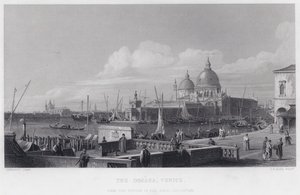 La Dogana, Venezia da Antonio (after) Canaletto