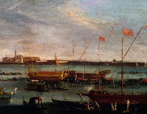 Il Bucintoro al Lido di Venezia da Antonio (studio of) Canaletto