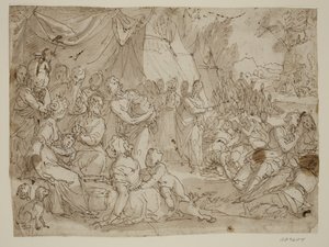La raccolta della manna da Antonio Aliense