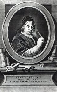 Papa Benedetto XIV da Antonio Baratti