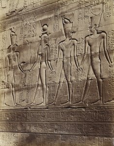 Bassorilievo dal Tempio di Edfu da Antonio Beato