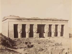 Tempio di Dendera, c. 1870-1880 da Antonio Beato