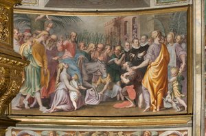 Ingresso di Gesù a Gerusalemme 1582-84 da Antonio Campi