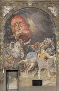 La Conversione di San Paolo Affresco di Antonio Campi (1523-1587) Milano Chiesa di San Paolo Converso Italia da Antonio Campi