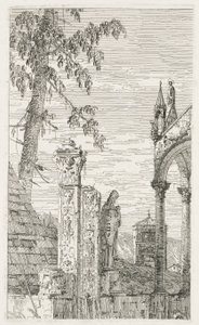 Vedute: Frammenti di Scultura, 1735-1746 da Giovanni Antonio Canal