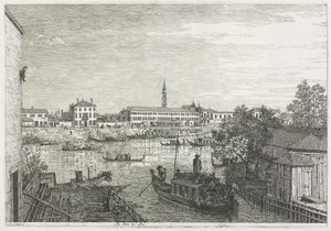 Vedute: Il porto di Dolo da Antonio Canaletto