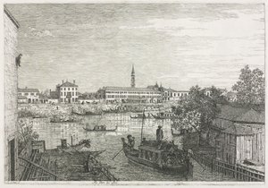 Vedute: Il Porto di Dolo, 1735-1746 da Giovanni Antonio Canal