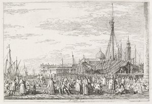 Vedute: Il Mercato sul Molo da Antonio Canaletto