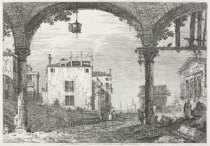 Vedute: Il portico con la lanterna da Antonio Canaletto