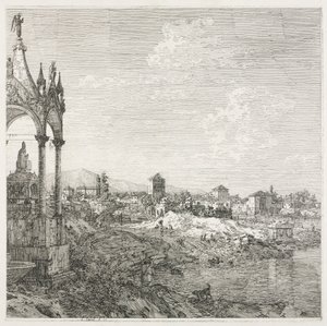 Vedute: Il Sepolcro di un Vescovo, 1735-1746 da Giovanni Antonio Canal