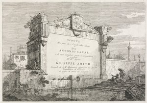 Vedute: Pagina del Titolo, 1735-1746 da Giovanni Antonio Canal